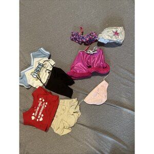 Build A Bear Girl Clothing Outfits Lot of 8 Pieces skirt, pants, shirt